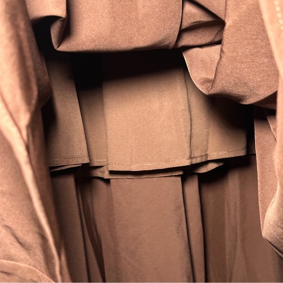 Scarlet Darkness Brown High Waist A-Line Renaissance Swing Skirt with Pockets M - Picture 6 of 16